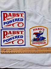 Vintage NOS Pabst Snowmobiler Patch And 2 Pabst Powered Decals mint unused cool