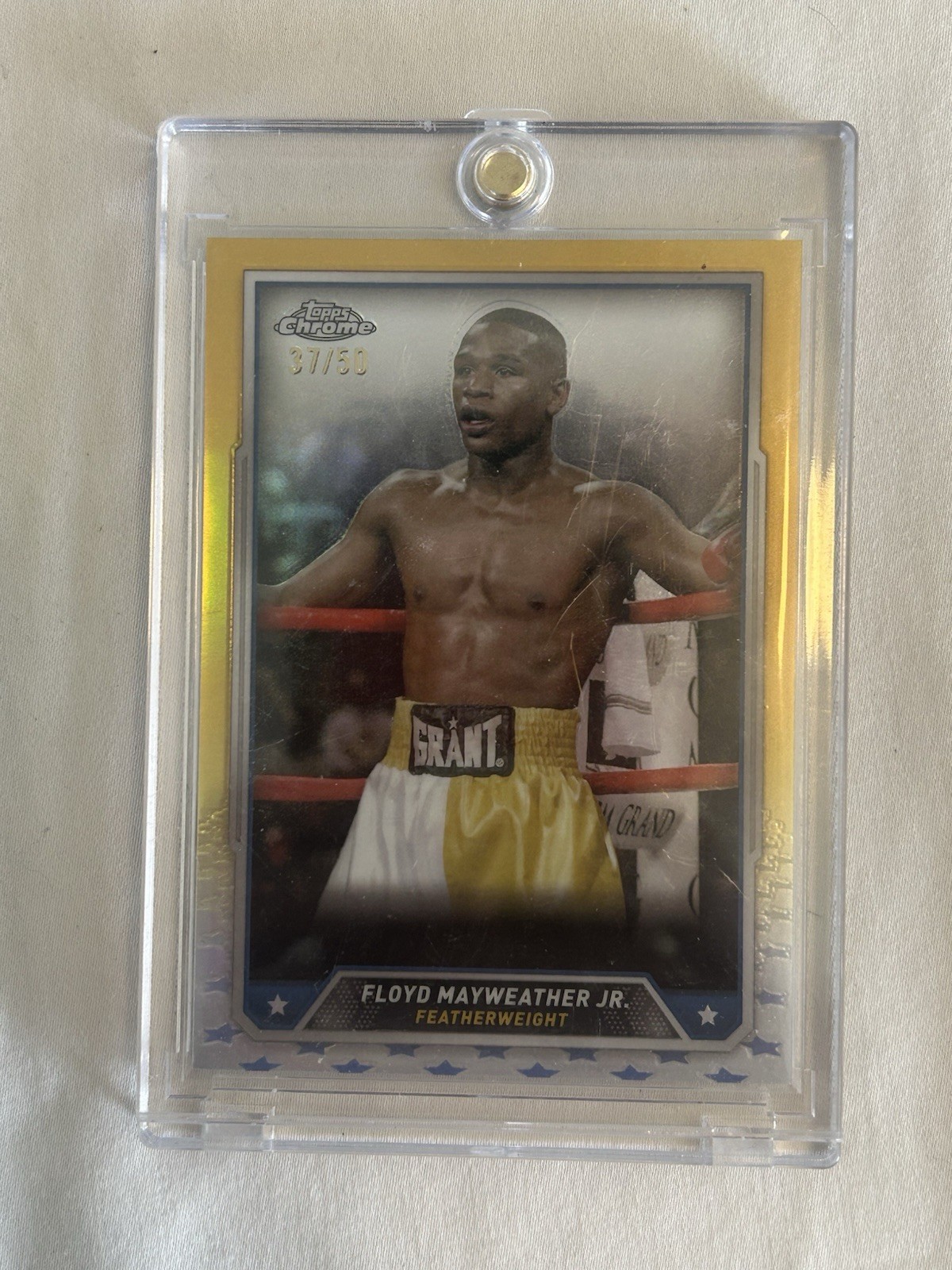 2024 Topps Chrome boxing Floyd Mayweather Jr #33 Gold refractor /50