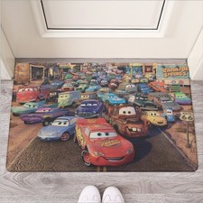 Disney LMQ 95 Cars Characters Print Door Mat Rug Carpet With Non-slip Backing