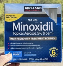 Kirkland Hair Regrowth Treatment 5% Minoxidil Foam for Men - 6 Months Supply