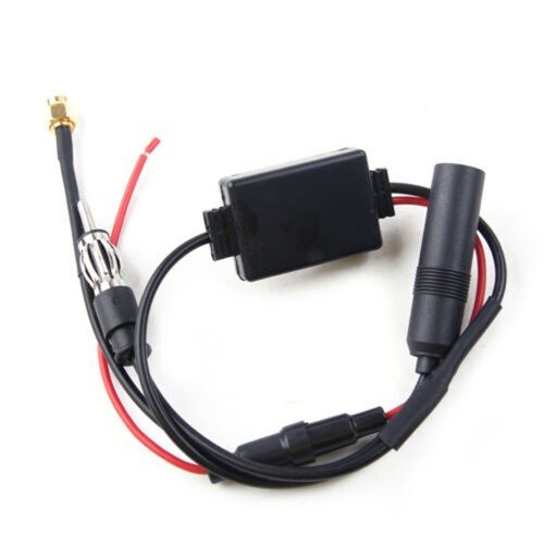 FM Car Antenna Amplifier Signal Amplifier Antenna Receive Gain Device(Black) - 第 4/12 張圖片