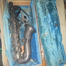 C.G. Conn Silver Saxophone Instrument w/ Hard Case WITHOUT NECK