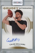 2022 Upper Deck Goodwin Champions Caleb Williams Goudey Autographs Football