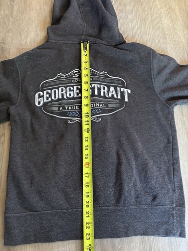George Strait Strait To Vegas Konzert Shirt Reißverschluss grau Hoodie 2016 Größe M - Bild 14 von 14