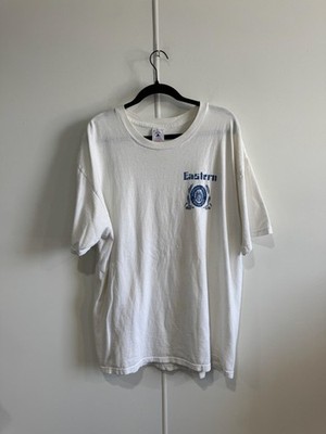 VTG Eastern Illinois University Shirt Mens XL White Delta Pro Weight Tee T-Shirt