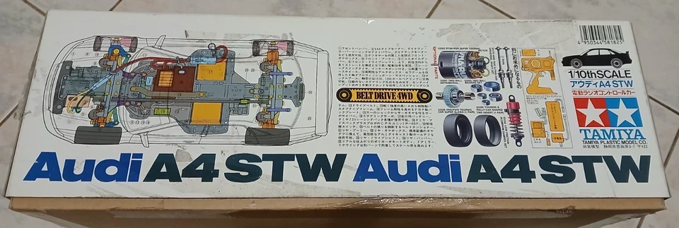 Tamiya 1/10 Audi A4 STW kit 58182 4WD TA03F belt drive rare old vintage new - Image 2 of 4