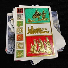 Lot 55 New Christmas Holiday Greeting Note Cards Some W/Envelope Craft Scrapbook