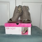 Sugar Open Toe Kacy Lt Grey Booties Size 8 New With Box