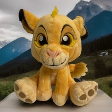 Disney Parks Lion King Simba Big Feet Plush Medium 10" Plush EUC