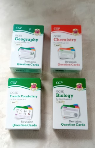 Revisionskarten Konvolut Biologie Chemie Geographie Französisch GCSE für AQA KLASSE 9 - 1