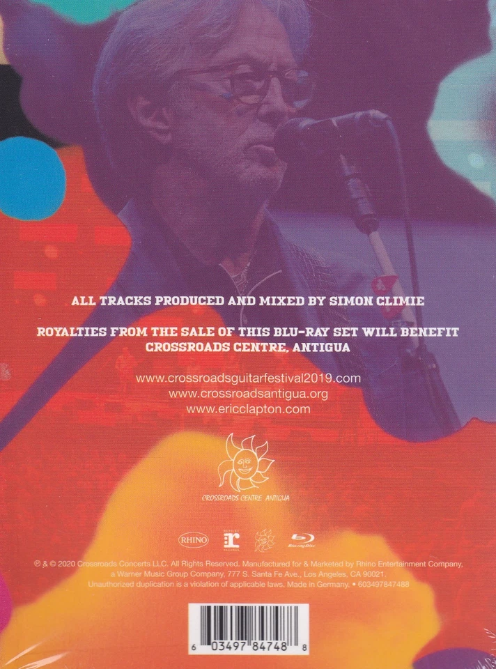 ERIC CLAPTON - 2 BLU-RAY - Eric Clapton's Crossroads Guitar Festival 2019 / Neu - Bild 2 von 2