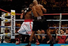 Danny Williams white trunks and Mike Tyson black trunks fights eac 2004 Photo 63