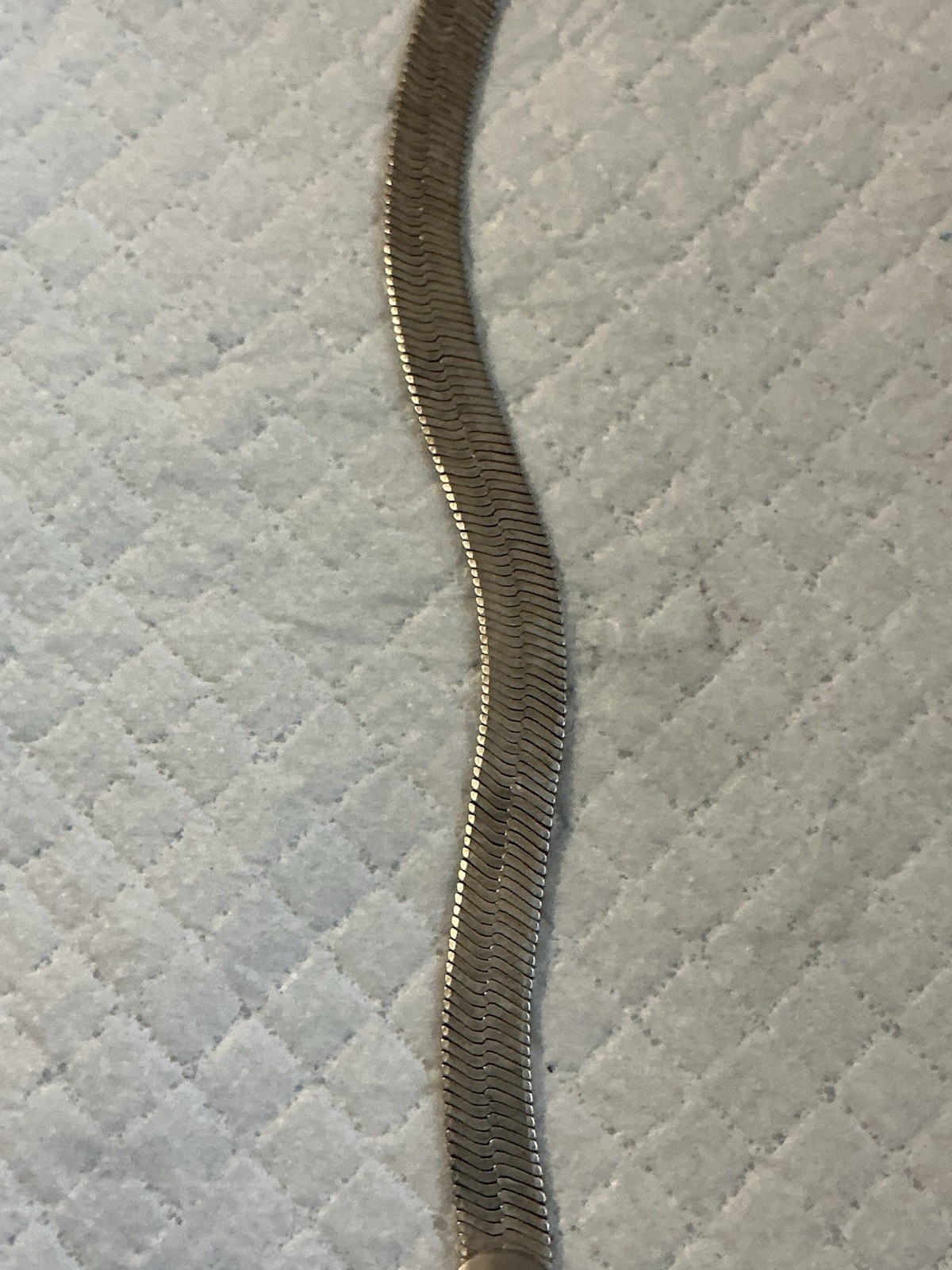 Silver Herribone Bracelet Medium Width - image 6