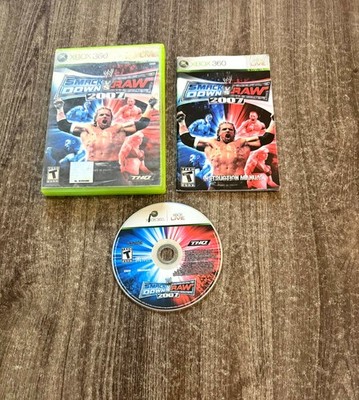 WWE Smackdown Vs Raw 2007 ( Microsoft Xbox 360) COMPLETE! Tested & Working!