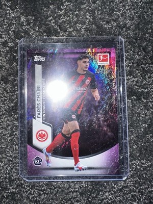 Fares Chaibi RC /250 Purple 2023-24 Topps Jade Bundesliga Frankfurt