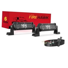 LED Light Bar 35,000LM 2PCS, 2026 New Japanese Chips, Spot Flood Combo 6 Inch