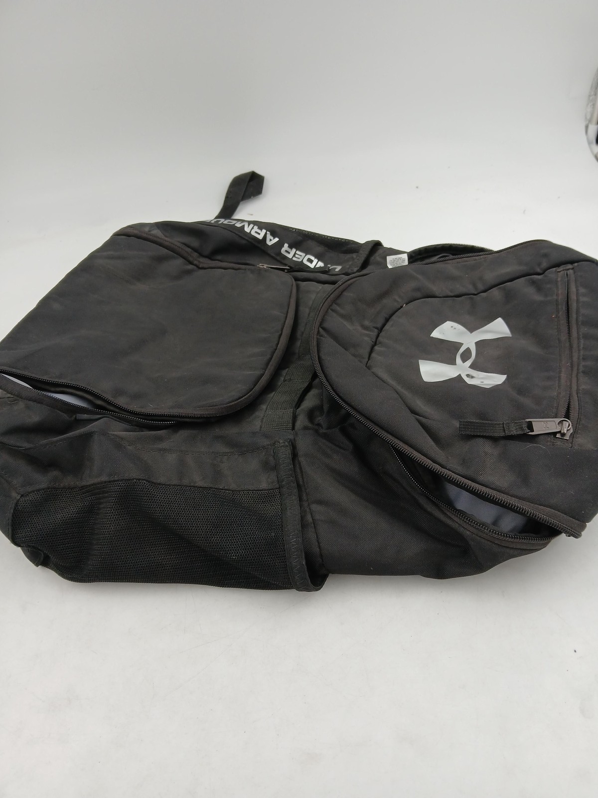 Under Armour Black 21" Backpack Soft Case Water Bottle Pocket Mens Gym Bag thumbnail 6