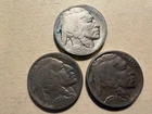 1920's Buffalo Nickel lot of 3