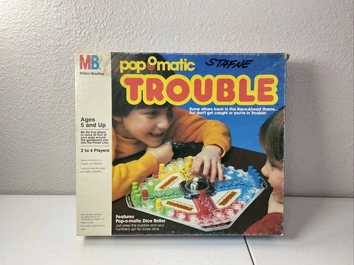 Vintage Trouble PopOMatic 1986 Milton Bradley Game Complete