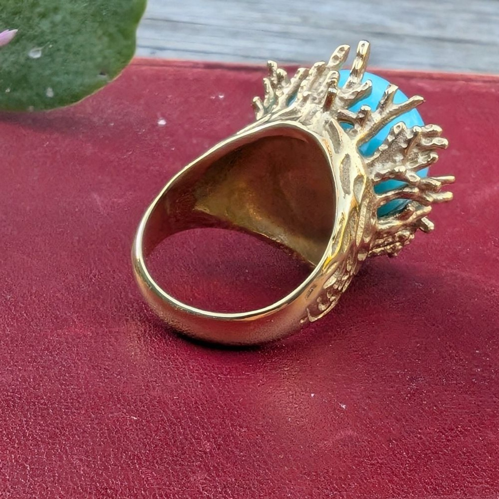 Plunder Gold and Blue  Statement Ring - image 6