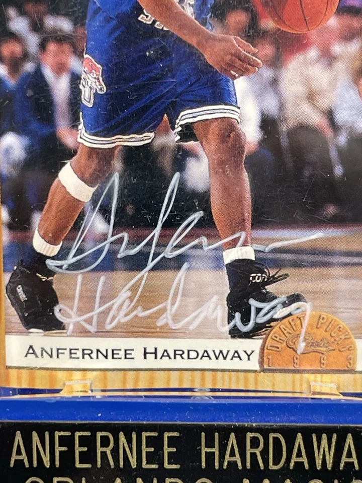 🔥 Anfernee Hardaway 1993 Juegos Clásicos Selecciones del Draft Autógrafo Novato Automático X/2500 Foto 2 de 4