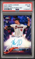 2018 Topps Chrome Max Fried Rookie Auto Purple Refractor #/250 PSA 9 RA-MF