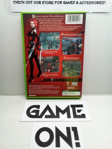 BloodRayne (Xbox, 2002) Complete Tested Working - Free Ship - Picture 3 of 4
