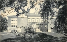 Stamford,CT High School Rotograph 1905 Norwalk,Conn Fairfield County Vintage PC