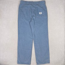 Urban Outfitters BDG Baggy Wide Leg Wale Corduroy Pants Mens 34x32 Blue Skater