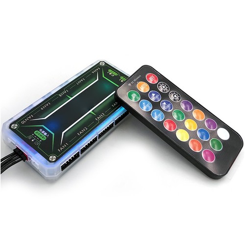 Rgb Case Fan Motherboard Controller Strong Penetration Music Sensoring Rhy BUU - Photo 7/8