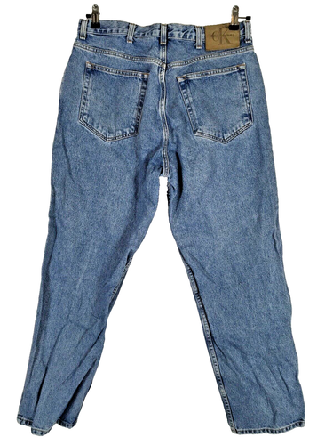 Jeans Calvin Klein vintage doppio lavaggio pietra 36x30 easy fit retrò invecchiato anni 90 - Foto 1 di 8