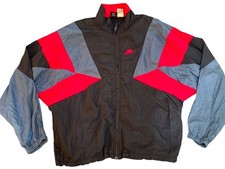 Vintage 90s Nike Full-Zip Windbreaker Jacket Mens Oversized L