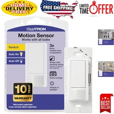 Versatile Maestro Motion Sensor Light Switch - Enhance Automation, Stylish White