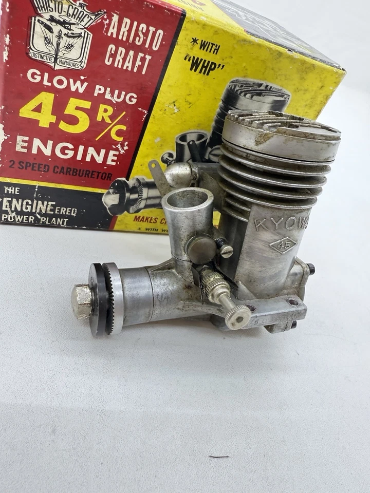 Kyowa 45R/C 7.42cc R/C Vintage 2 stroke glow engine for airplane With Box M7 - Image 2 of 4