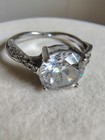 IBB Sterling Silver Big Round CZ Solitaire Twist Infinity Ring Size 7.25 925 CN — photo 8