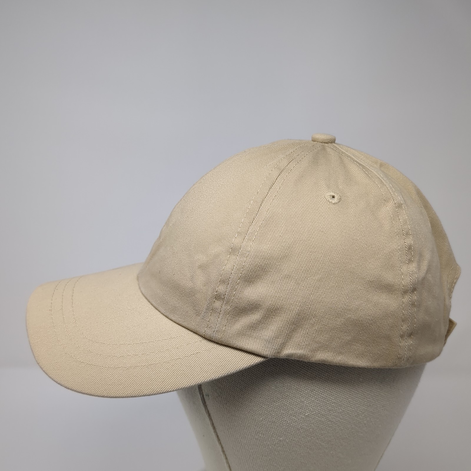 Unbranded Strapback Hat Brown Solid One Size Adju… - image 3
