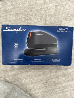 BLACK - SWINGLINE ELECTRIC STAPLER, 30 SHEET CAPACITY, OPTIMA 30