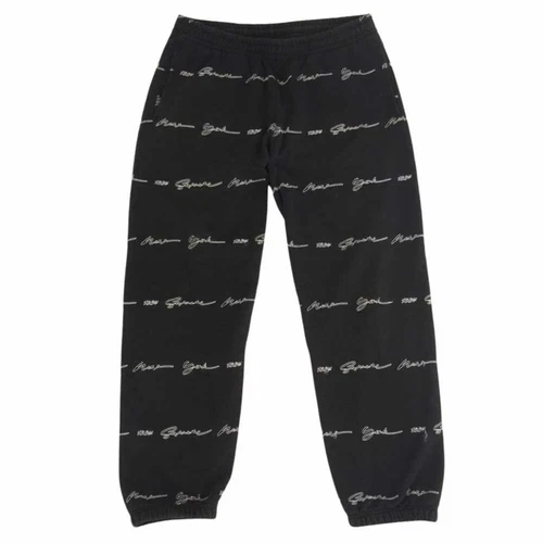 Pantalon de survêtement Supreme 22SS Script Stripe noir M occasion LIFE 0