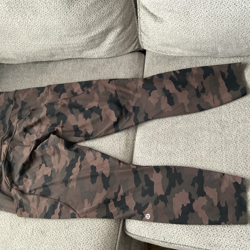 Lululemon Align Leggings Tan Camo Size 14