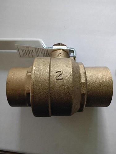 FNW Full Port Brass Sweat Ball Valve Low Lead Compliant 600 WOG 2 inch #X411C