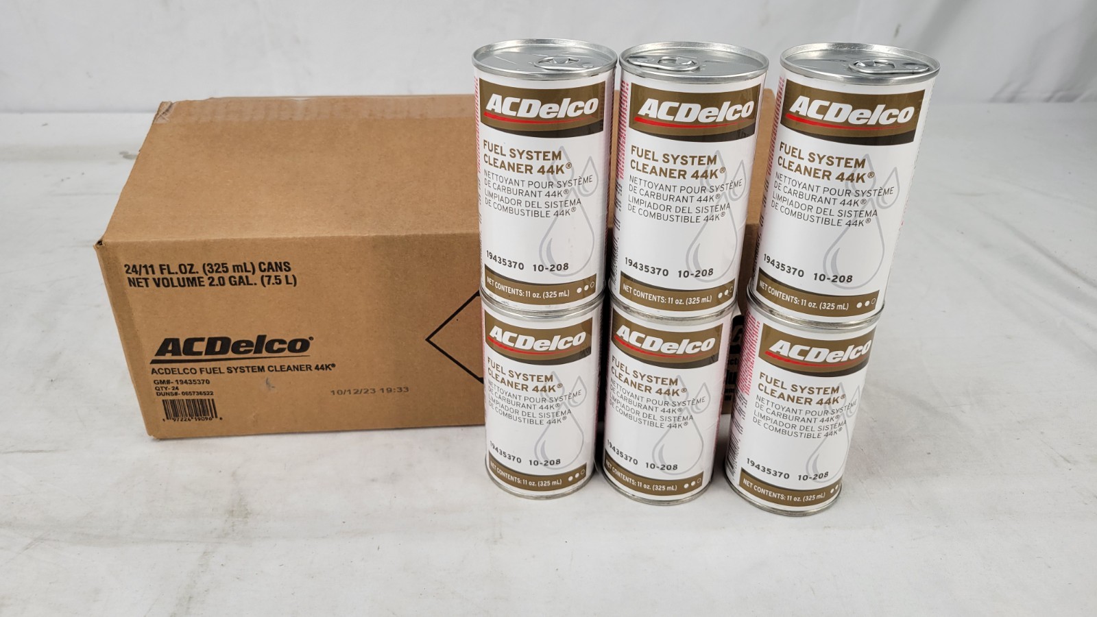 Genuine Fuel System Cleaner 44k Acdelco 11oz - Pack of 6 - 19435370
