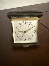 Vintage Westclox Folding Small Travel Alarm Clock  Japan WORKS