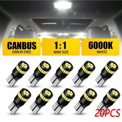 CANBUS White T10 194 168 W5W 2825 LED License Plate Dome Light Trunk Light E