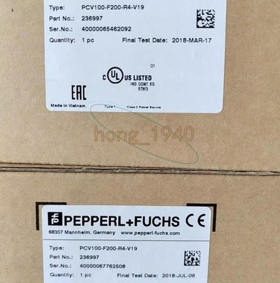 1PCS New Pepperl+Fuchs PCV100-F200-R4-V19 236997 Optical code reader