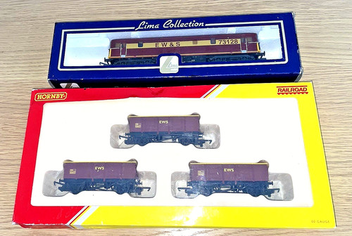 LIMA HO 204742A8 E W&S CLASS 73 DIESELLOK 73128 & R6367 EWS KOHLEWAGENPAKET | Zustand: Used