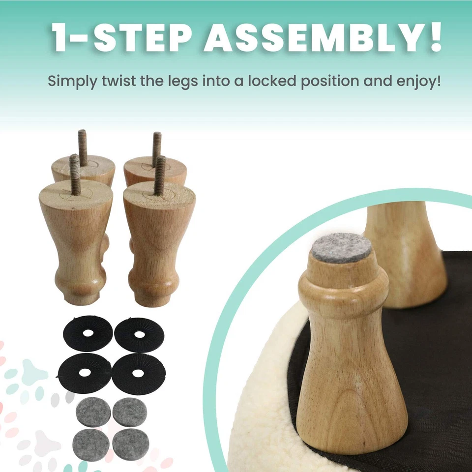 15 pulgadas Otomana de almacenamiento con forma de animal llama blanca de felpa de felpa de altura del asiento, muebles para niños... Foto 4 de 4