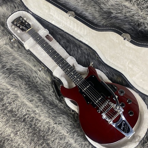 Gibson Les Paul Junior Special Double Cut Cherry with Bigsby Mod Electric Guitar - Picture 5 of 11