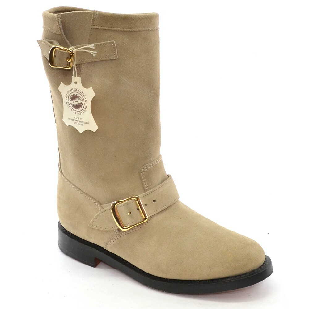 AYAKAbi 540 Ingenjör BOOTS kvinnor 6 M Beige mocka Dra Northampton England AYAKAbi 540 Ingenjör BOOTS kvinnor 6 M Beige mocka Dra Northampton England