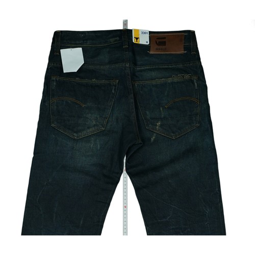 G-Star 3301 Low Tapered Herren Jeans destroyed Hose W31 L34 31/34 used Blau NEU - Bild 4 von 7
