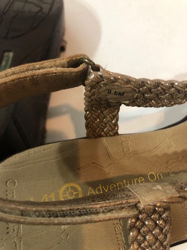 J-41 Adventure On Marco Golden Brown Open Toe Sling Back Women's Sandals Sz 9.5M - Picture 6 of 6